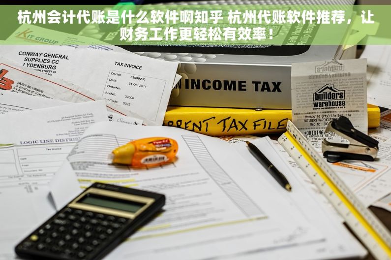 杭州会计代账是什么软件啊知乎 杭州代账软件推荐，让财务工作更轻松有效率！