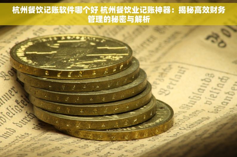 杭州餐饮记账软件哪个好 杭州餐饮业记账神器：揭秘高效财务管理的秘密与解析