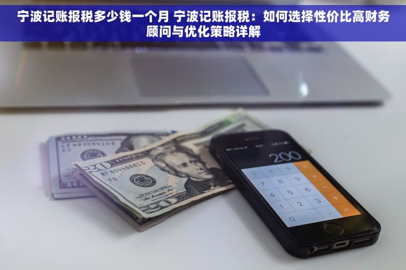 宁波记账报税多少钱一个月 宁波记账报税：如何选择性价比高财务顾问与优化策略详解