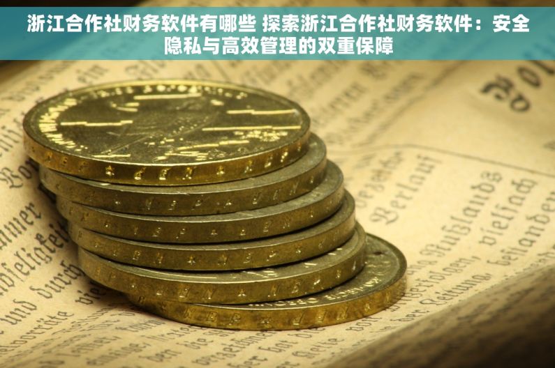 浙江合作社财务软件有哪些 探索浙江合作社财务软件：安全隐私与高效管理的双重保障