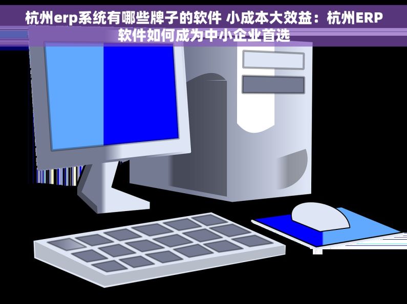 杭州erp系统有哪些牌子的软件 小成本大效益：杭州ERP软件如何成为中小企业首选