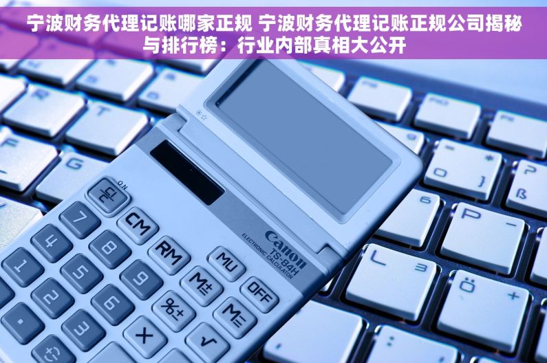 宁波财务代理记账哪家正规 宁波财务代理记账正规公司揭秘与排行榜：行业内部真相大公开