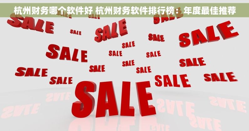 杭州财务哪个软件好 杭州财务软件排行榜：年度最佳推荐