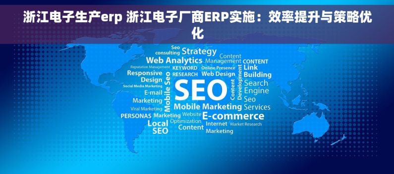 浙江电子生产erp 浙江电子厂商ERP实施：效率提升与策略优化