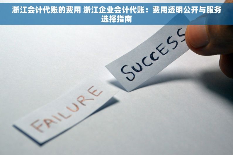 浙江会计代账的费用 浙江企业会计代账：费用透明公开与服务选择指南