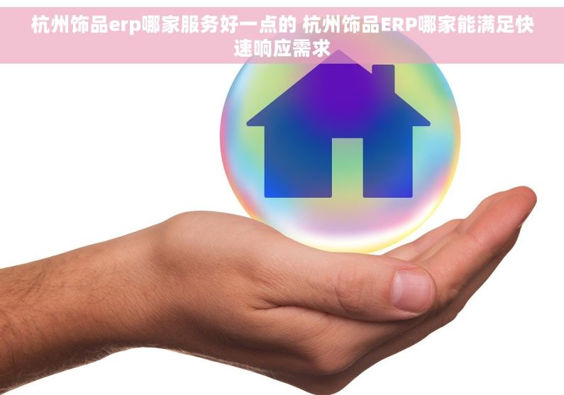 杭州饰品erp哪家服务好一点的 杭州饰品ERP哪家能满足快速响应需求