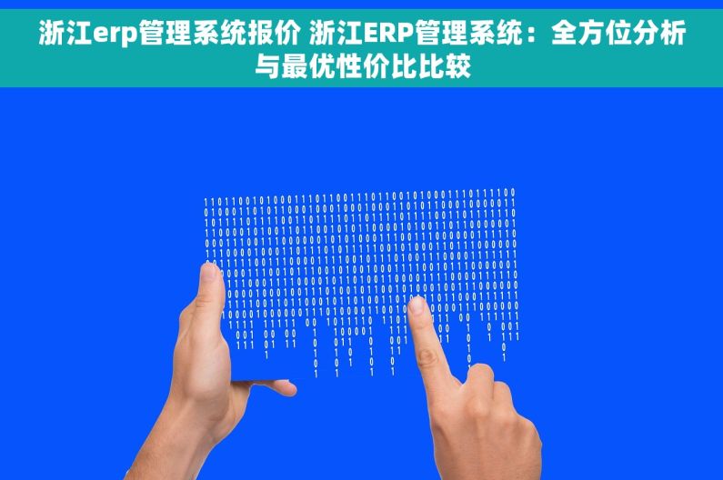 浙江erp管理系统报价 浙江ERP管理系统：全方位分析与最优性价比比较