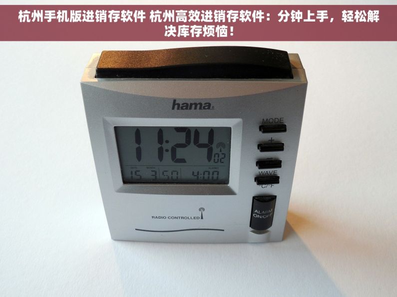 杭州手机版进销存软件 杭州高效进销存软件：分钟上手，轻松解决库存烦恼！