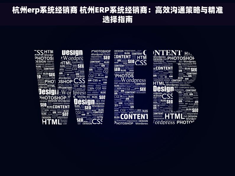杭州erp系统经销商 杭州ERP系统经销商：高效沟通策略与精准选择指南