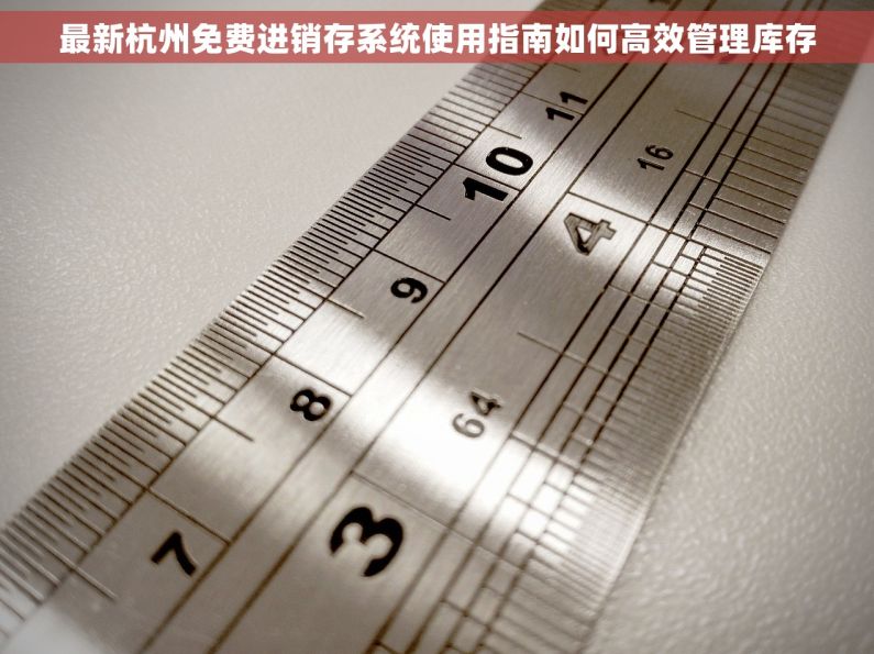 最新杭州免费进销存系统使用指南如何高效管理库存