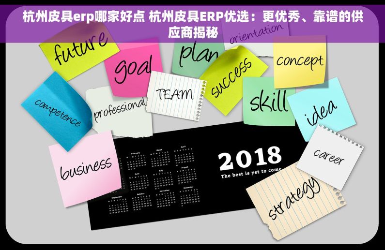 杭州皮具erp哪家好点 杭州皮具ERP优选：更优秀、靠谱的供应商揭秘