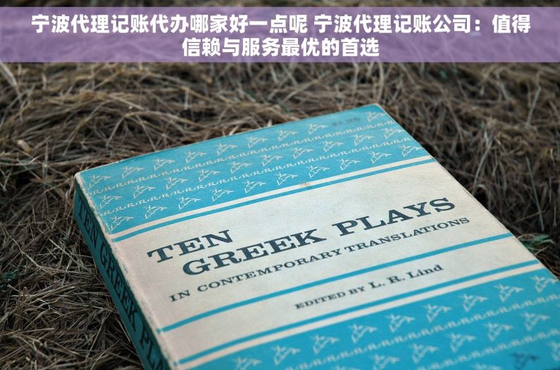 宁波代理记账代办哪家好一点呢 宁波代理记账公司：值得信赖与服务最优的首选
