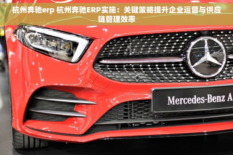 杭州奔驰erp 杭州奔驰ERP实施：关键策略提升企业运营与供应链管理效率