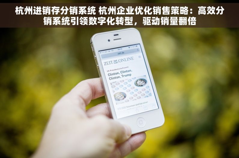 杭州进销存分销系统 杭州企业优化销售策略：高效分销系统引领数字化转型，驱动销量翻倍