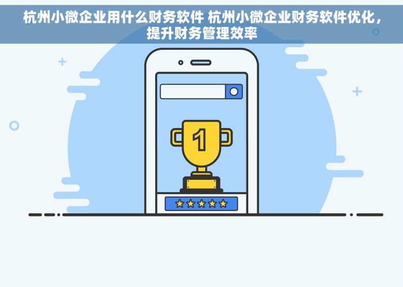 杭州小微企业用什么财务软件 杭州小微企业财务软件优化，提升财务管理效率