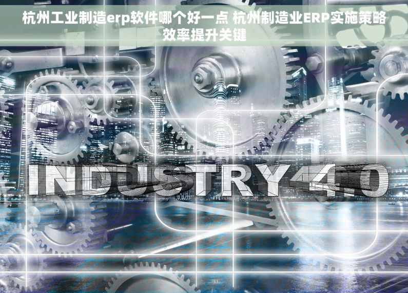 杭州工业制造erp软件哪个好一点 杭州制造业ERP实施策略效率提升关键
