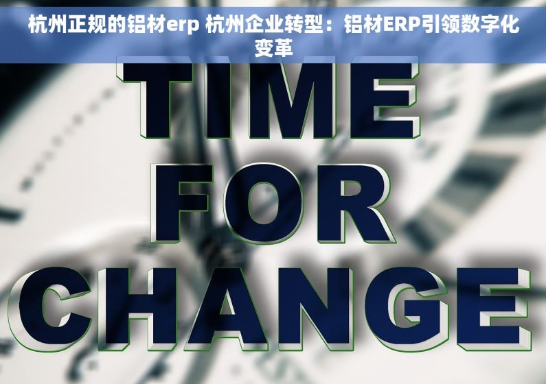 杭州正规的铝材erp 杭州企业转型：铝材ERP引领数字化变革