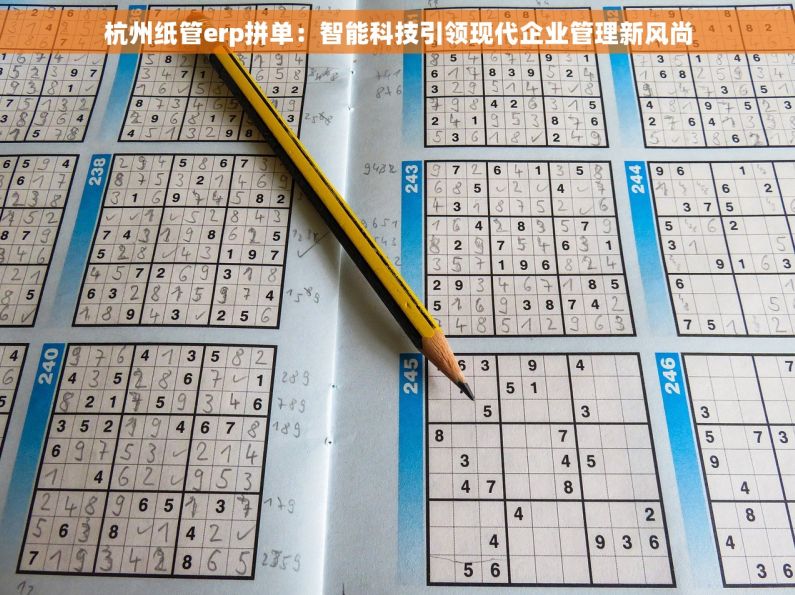 杭州纸管erp拼单：智能科技引领现代企业管理新风尚