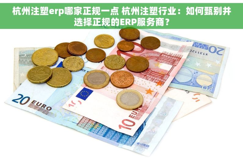 杭州注塑erp哪家正规一点 杭州注塑行业：如何甄别并选择正规的ERP服务商？