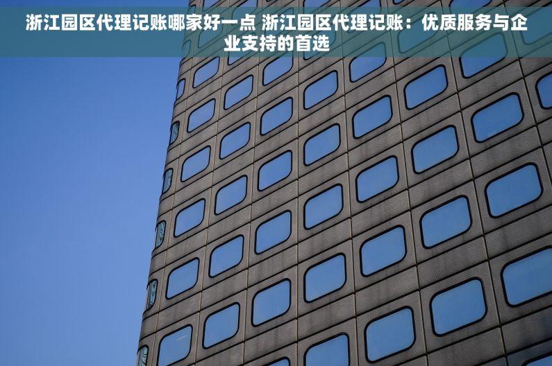 浙江园区代理记账哪家好一点 浙江园区代理记账：优质服务与企业支持的首选