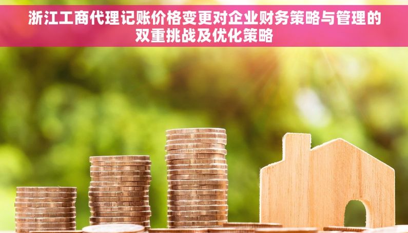 浙江工商代理记账价格变更对企业财务策略与管理的双重挑战及优化策略