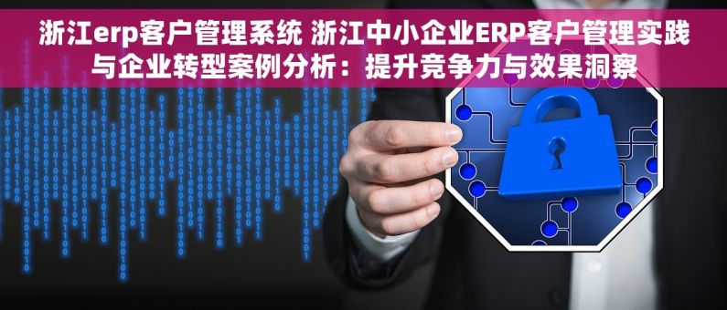 浙江erp客户管理系统 浙江中小企业ERP客户管理实践与企业转型案例分析：提升竞争力与效果洞察