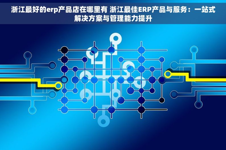 浙江最好的erp产品店在哪里有 浙江最佳ERP产品与服务：一站式解决方案与管理能力提升