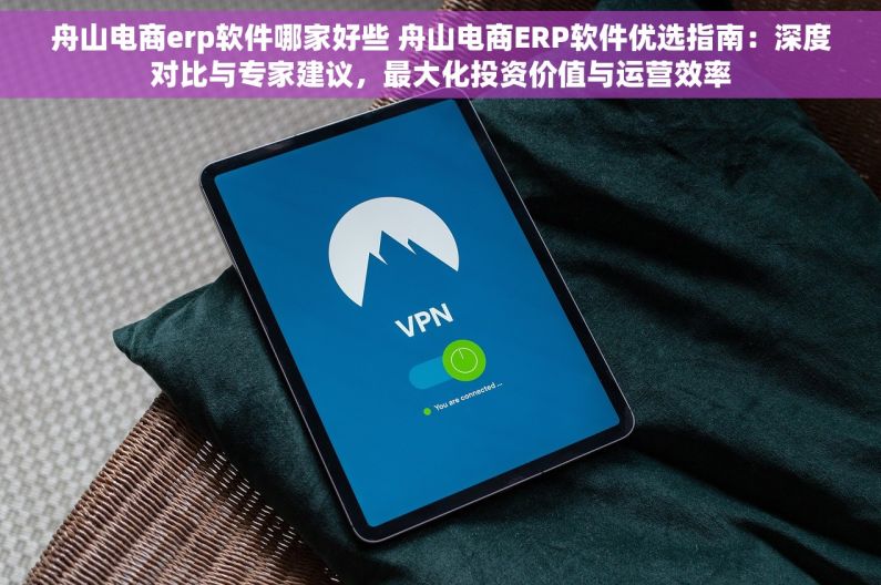 舟山电商erp软件哪家好些 舟山电商ERP软件优选指南：深度对比与专家建议，最大化投资价值与运营效率