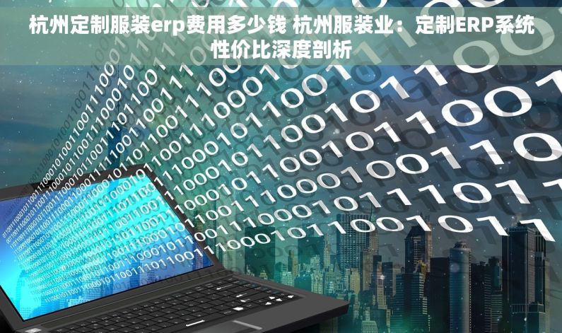 杭州定制服装erp费用多少钱 杭州服装业：定制ERP系统性价比深度剖析