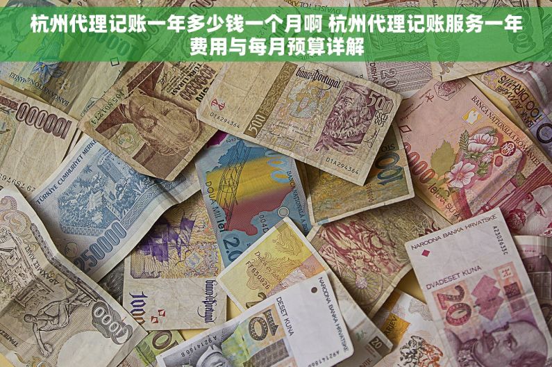 杭州代理记账一年多少钱一个月啊 杭州代理记账服务一年费用与每月预算详解
