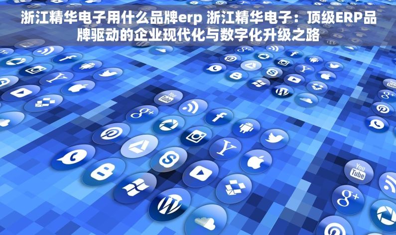 浙江精华电子用什么品牌erp 浙江精华电子：顶级ERP品牌驱动的企业现代化与数字化升级之路