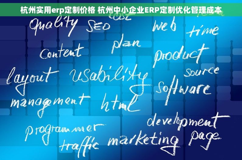 杭州实用erp定制价格 杭州中小企业ERP定制优化管理成本