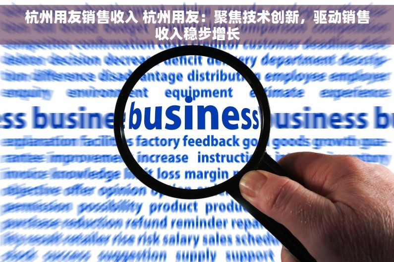 杭州用友销售收入 杭州用友：聚焦技术创新，驱动销售收入稳步增长