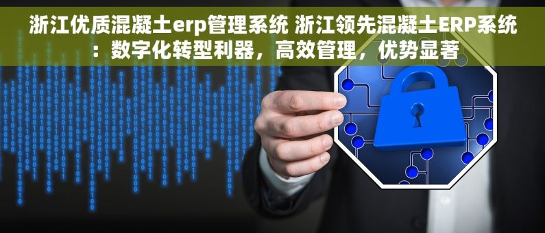 浙江优质混凝土erp管理系统 浙江领先混凝土ERP系统：数字化转型利器，高效管理，优势显著