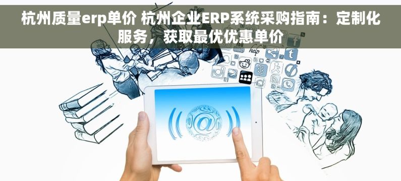 杭州质量erp单价 杭州企业ERP系统采购指南：定制化服务，获取最优优惠单价
