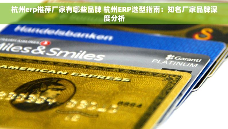 杭州erp推荐厂家有哪些品牌 杭州ERP选型指南：知名厂家品牌深度分析