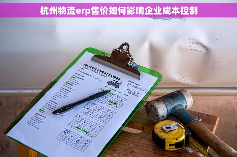 杭州物流erp售价如何影响企业成本控制