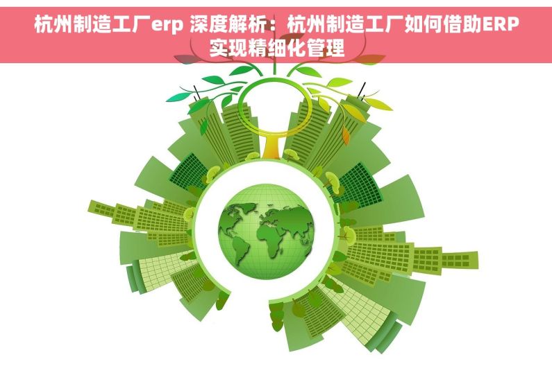 杭州制造工厂erp 深度解析：杭州制造工厂如何借助ERP实现精细化管理