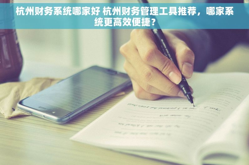杭州财务系统哪家好 杭州财务管理工具推荐，哪家系统更高效便捷？