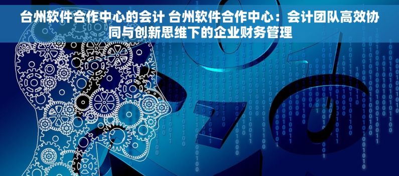 台州软件合作中心的会计 台州软件合作中心：会计团队高效协同与创新思维下的企业财务管理
