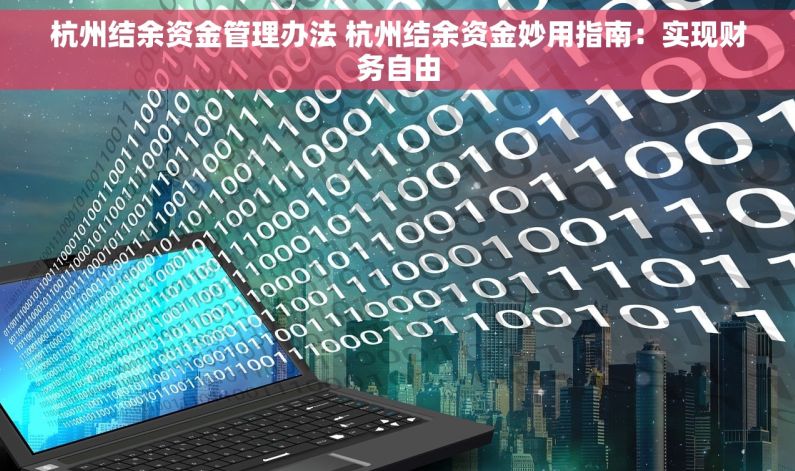 杭州结余资金管理办法 杭州结余资金妙用指南：实现财务自由