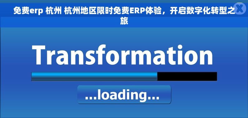 免费erp 杭州 杭州地区限时免费ERP体验，开启数字化转型之旅