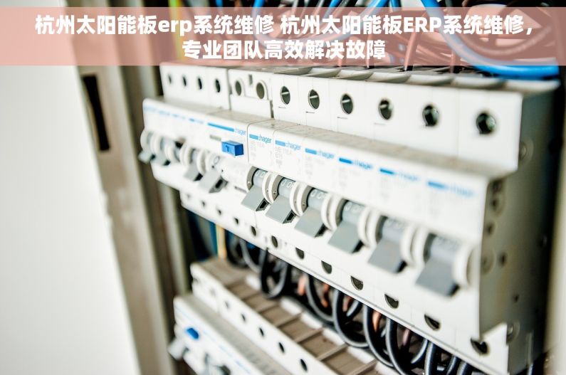 杭州太阳能板erp系统维修 杭州太阳能板ERP系统维修，专业团队高效解决故障