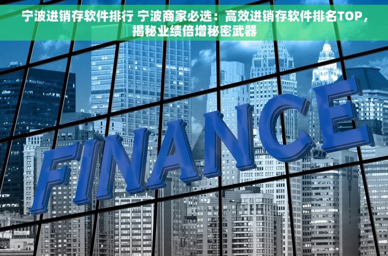 宁波进销存软件排行 宁波商家必选：高效进销存软件排名TOP，揭秘业绩倍增秘密武器
