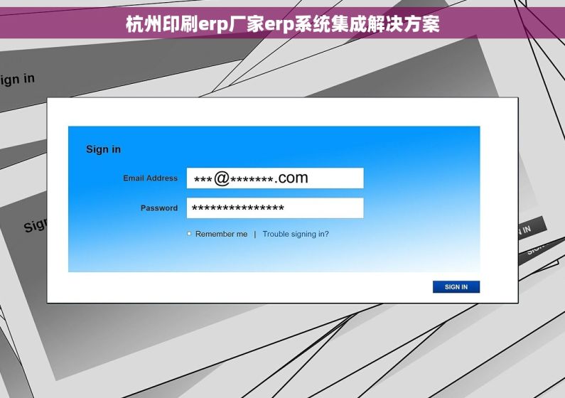 杭州印刷erp厂家erp系统集成解决方案