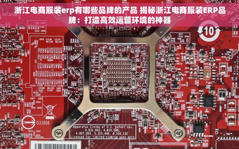 浙江电商服装erp有哪些品牌的产品 揭秘浙江电商服装ERP品牌：打造高效运营环境的神器