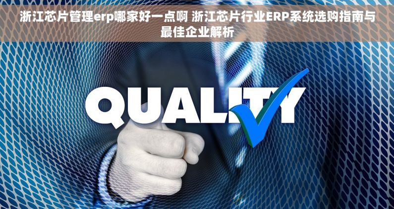 浙江芯片管理erp哪家好一点啊 浙江芯片行业ERP系统选购指南与最佳企业解析