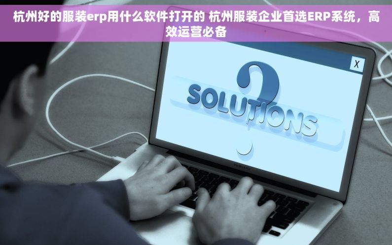 杭州好的服装erp用什么软件打开的 杭州服装企业首选ERP系统，高效运营必备