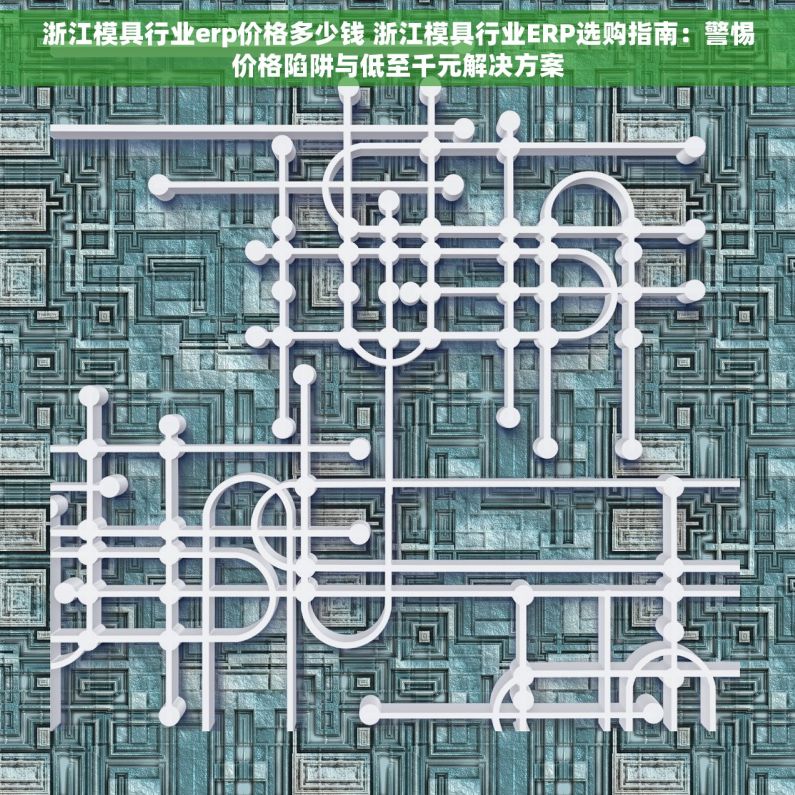 浙江模具行业erp价格多少钱 浙江模具行业ERP选购指南：警惕价格陷阱与低至千元解决方案