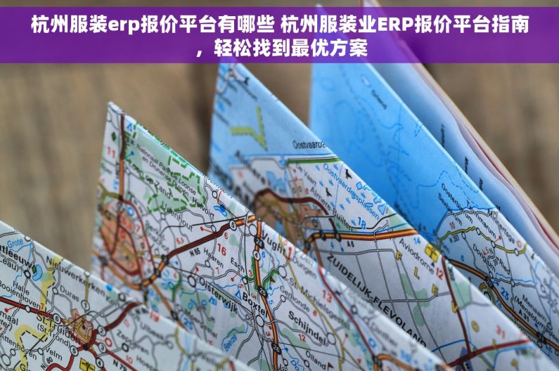杭州服装erp报价平台有哪些 杭州服装业ERP报价平台指南，轻松找到最优方案